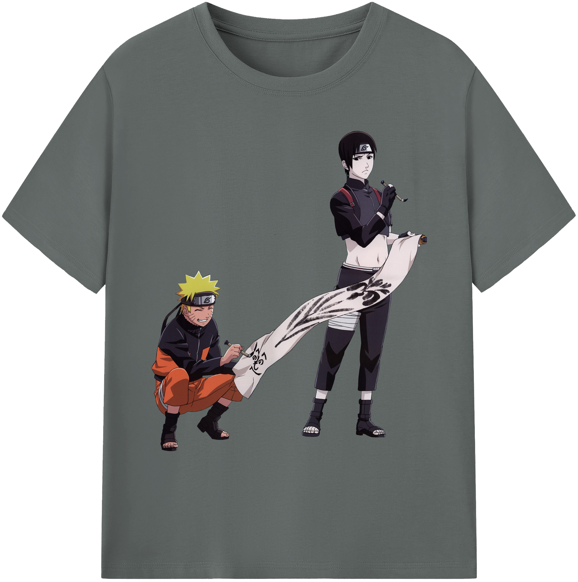 （画像用） NARUTO -ナルト- うずまき ナルト Uzumaki Naruto 綿100％ メンズ半袖Tシャツ｜肌触りやわらか＆通気性
